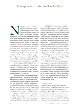 northan trust corp.2003AnnualReport