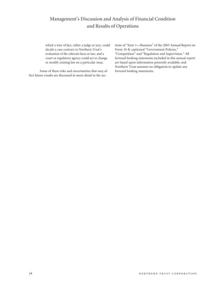 northan trust corp.2003AnnualReport