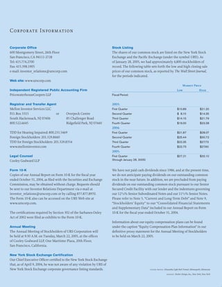 urs annual reports 2004