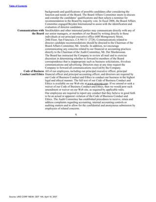 urs proxy reports 2007