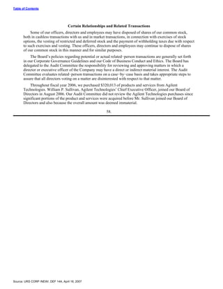 urs proxy reports 2007