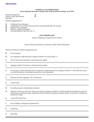 urs proxy reports 2005