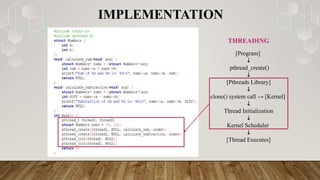 12008009_Unix_Multithreading,,threading method | PPTX