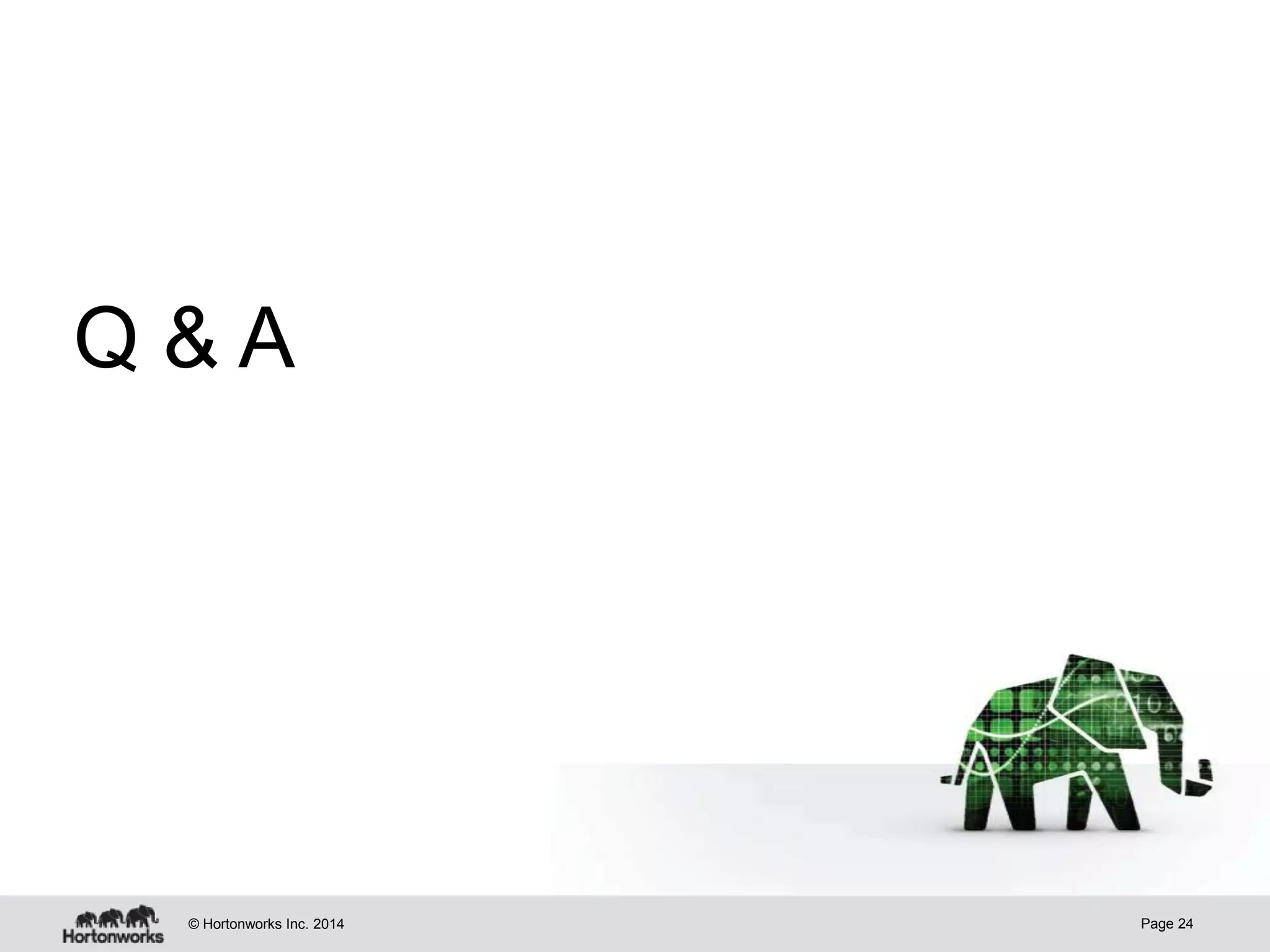 © Hortonworks Inc. 2014
Q & A
Page 24
 