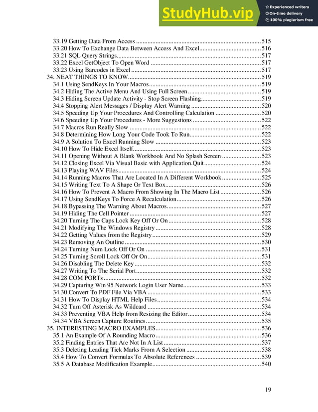 1200 Visual Basic Macro Examples | PDF