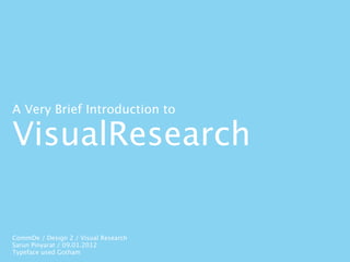 Simple Research Text Visual Introduction to Visual Research | KEY