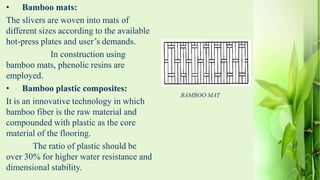 Bamboo as construction material | PPTX