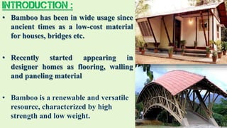 Image showcasing Bamboo as construction material | PPTX