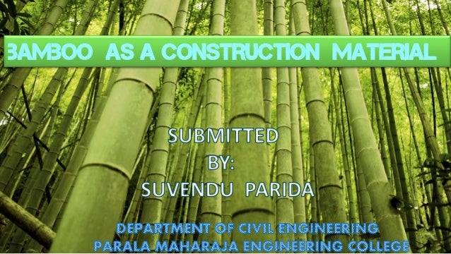bamboo as construction material