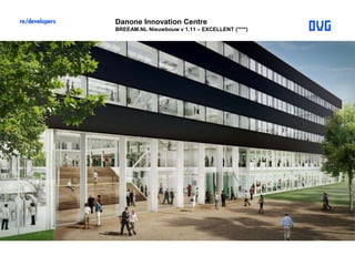Danone Innovation Centre
BREEAM.NL Nieuwbouw v 1.11 – EXCELLENT (****)
 