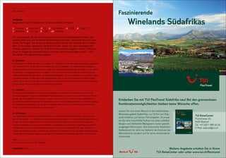 Test: Auflösung
                                                                                                                    Faszinierende
Auflösung
Vergleichen Sie Ihre Ergebnisse mit den korrekten Antworten:                                                        		 Winelands	Südafrikas
1 51 Jahre        2 6400 km           3 12 4 120’000 km                5 1756         6 1083 °C
7 9323 km         8 12,2 cm           9 1781 10 344 m/s

Für jede Antwort, bei der Sie ein ausreichend breites Intervall gewählt haben, der
korrekte Wert sich also innerhalb der Bandbreite befindet, bekommen Sie sich einen
Punkt. Für Fragen, bei denen die Antwort falsch ist oder das Intervall den korrekten
Wert nicht enthält, bekommen Sie keinen Punkt. Zählen Sie dann die Anzahl der
Punkte zusammen. Da Sie ein 90 %-Konfidenzintervall angeben sollten, hätte bei
9 von 10 Fragen die korrekte Antwort innerhalb des Intervalls liegen sollen – und
Sie hätten 9 Punkte erreichen müssen.

0 – 3 Punkte
Ihr Glaube an Ihre Fähigkeiten ehrt Sie. In diesem Fall haben Sie die Intervalle jedoch eindeutig zu eng gewählt.
Oder vielleicht haben Sie gar keine Intervalle genutzt, weil Sie glaubten, die richtige Antwort punktgenau
zu wissen? Durch Schule, Beruf und nicht zuletzt durch die aktuell zahlreichen Quizsendungen sind wir darauf
konditioniert, punktgenaue Antworten zu geben – auch wenn wir auf einem Gebiet kaum Bescheid wissen.
Sogar künftige Entwicklungen werden von Entscheidungsträgern in Politik und Wirtschaft oft mit viel zu engen
Intervallen versehen. Im täglichen Leben heisst das aber, dass wir uns ganz bewusst immer wieder fragen
müssen, ob wir wirklich so gut informiert sind, wie wir annehmen. Vielleicht lohnt es sich für Sie, bei wichtigen
Entscheidungen noch einmal externe Informationen einzuholen?


4 –7 Punkte
Ein durchschnittliches Ergebnis. Sie haben Ihre Fähigkeiten in einigen Fällen überschätzt und zu kleine
Intervalle angegeben. Dieses etwas übersteigerte Selbstbewusstsein ist typisch für unseren Kulturkreis. Wir sind
geneigt, uns für gebildeter oder informierter zu halten, als wir sind. Dieser Optimismus kann gefährlich sein –
bei Investitionsentscheidungen, bei der Steuererklärung und in allen anderen Situationen, in denen wir glauben,
                                                                                                                    Entdecken	Sie	mit	TUI	FlexTravel	Südafrika	neu!	Bei	den	grenzenlosen	
mit einem gesunden Halbwissen die richtige Entscheidung treffen zu können. Im Zweifel ist es vielleicht doch        Kombinationsmöglichkeiten	bleiben	keine	Wünsche	offen.
besser, noch einmal einen Experten zu Rate zu ziehen.

                                                                                                                    Lassen Sie sich einen Besuch in das bekannteste
8 –10 Punkte                                                                                                        Weinanbaugebiet Südafrikas, nur 50 km von Kap-
Eine hervorragende Leistung. Entweder haben Sie ein wirklich brillantes Allgemeinwissen, oder Sie wissen,                                                                            TUI	ReiseCenter
                                                                                                                    stadt entfernt, auf keinen Fall entgehen. Es erwar-
was Sie nicht wissen – und haben Ihre Intervalle entsprechend breit gefasst. In realen Entscheidungssituationen                                                                      Poststrasse 20,
                                                                                                                    tet Sie eine traumhafte Kulisse von blau-violetten               9630 Wattwil
ist dies das optimale Vorgehen. Bei Themen, bei denen Sie sich nicht sicher sind, würden Sie vermutlich
Experten hinzuziehen und eine gewisse Unschärfe in den Antworten einkalkulieren. Möglicherweise sind Ihre
                                                                                                                    Bergen und idyllischen Weingütern sowie speziell                 Tel. +41 (0)71 988 56 56
Intervalle aber auch extrem breit gewählt, vielleicht gar «von null bis unendlich». Das zeigt, dass Sie die         ausgelegte Weinrouten. Das historische Städtchen                 E-Mail: wattwil@tui.ch
Testmethode durchschaut haben, hilft Ihnen aber im wirklichen Leben kaum weiter: Sie würden als entscheidungs-      Stellenbosch ist nicht nur bekannt als Zentrum der
schwach gelten. Etwas mehr Zutrauen in die eigenen Fähigkeiten und Risikoakzeptanz wären sicher denkbar.            Weinindustrie sondern auf für seine renommierte
                                                                                                                    Universität.
Quelle:
brand eins wissen. mck wissen   07 «Strategy»


connected 08 01 | 2012                                                                                                                                            Weitere	Angebote	erhalten	Sie	in	Ihrem	
                                                                                                                                                                                              Seite 59

                                                                                                                                                         TUI	ReiseCenter	oder	unter	www.tui.ch/flextravel
 