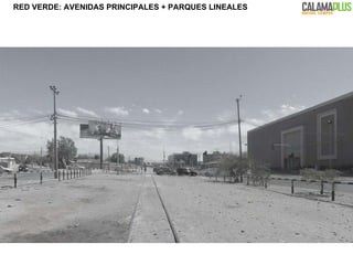 RED VERDE: AVENIDAS PRINCIPALES +  PARQUES LINEALES 