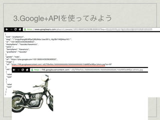 3.Google+APIを使ってみよう

 API Keyを指定します
 