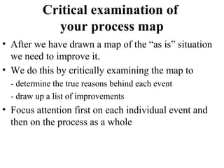 Operation Analysis - Process Mapping | PPT