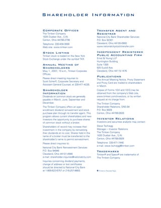 Timken2006AnnualReport