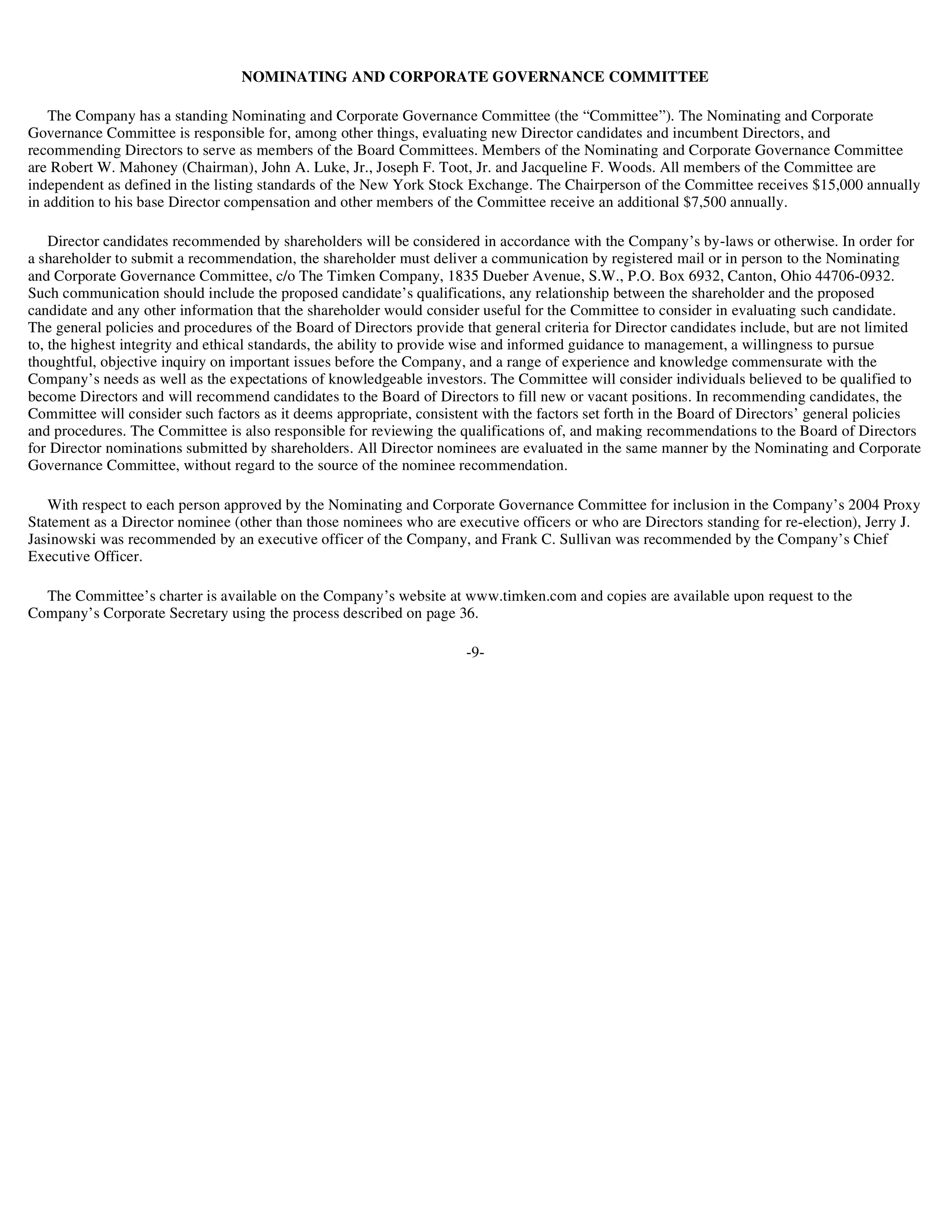 timken 2003Proxy_030304