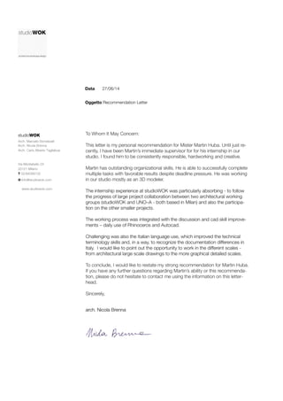 StudioWOK recommendation letter (Martin Huba)