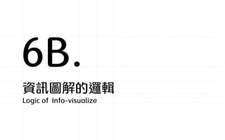 資訊圖解的邏輯
Logic of Info-visualize
6B.
 