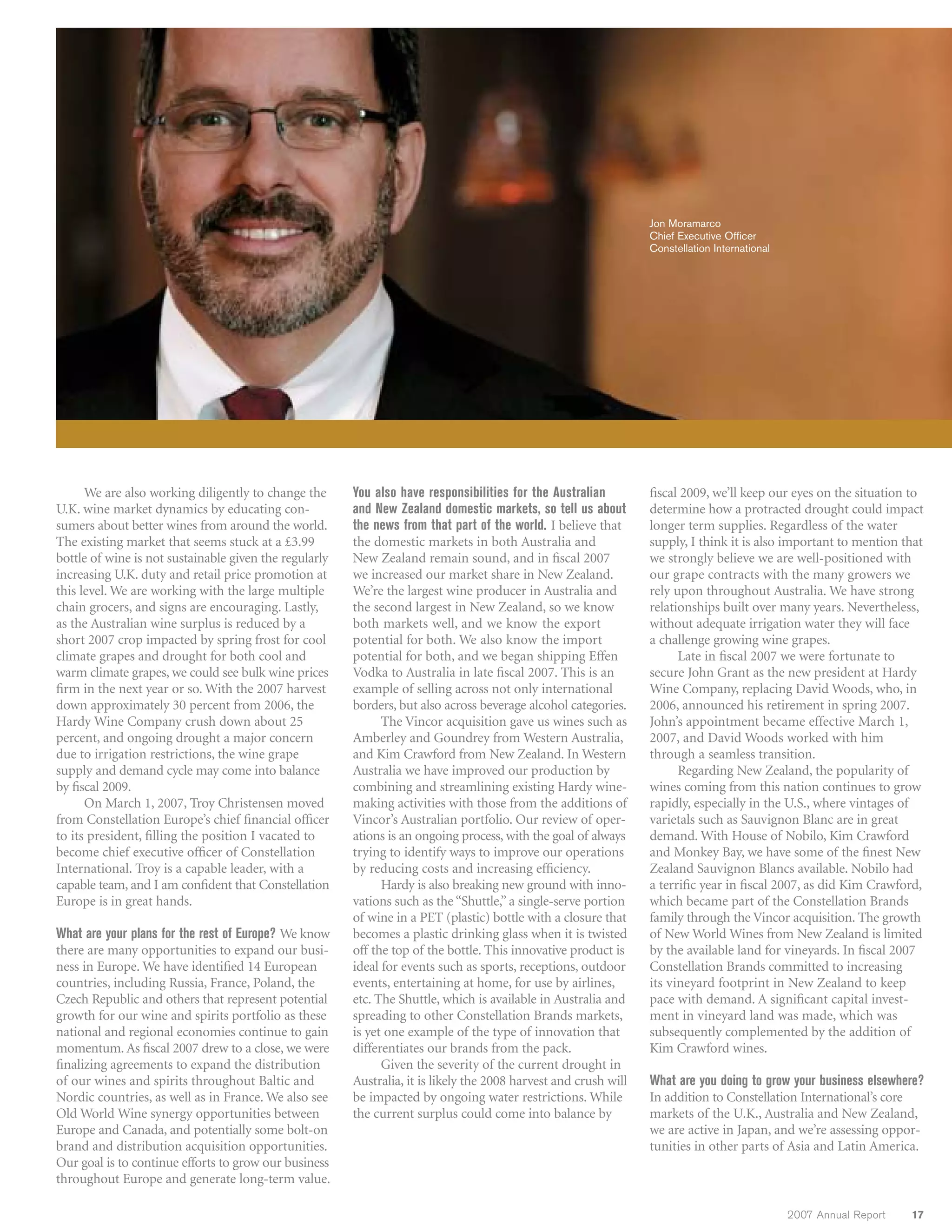 constellation annual reports 2007