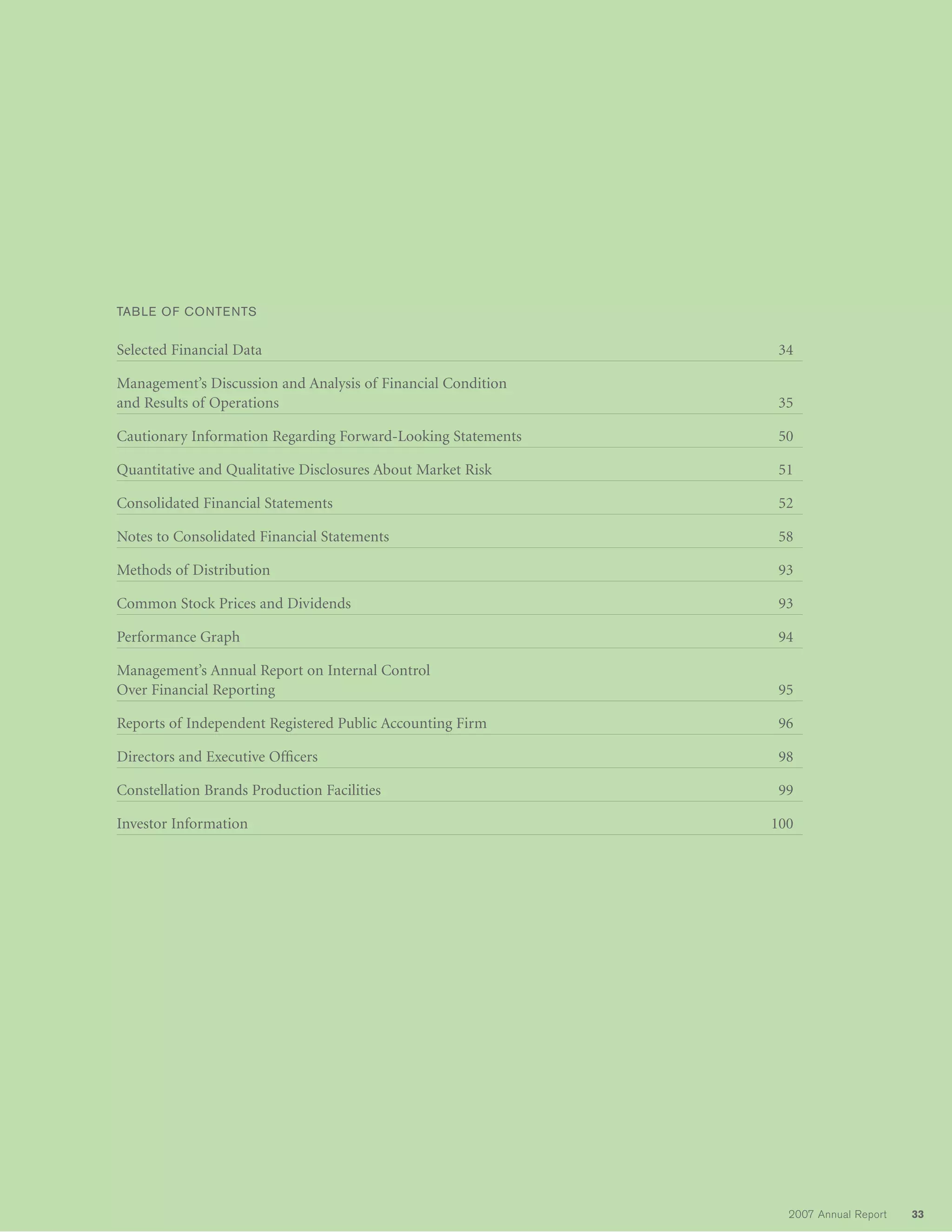 constellation annual reports 2007