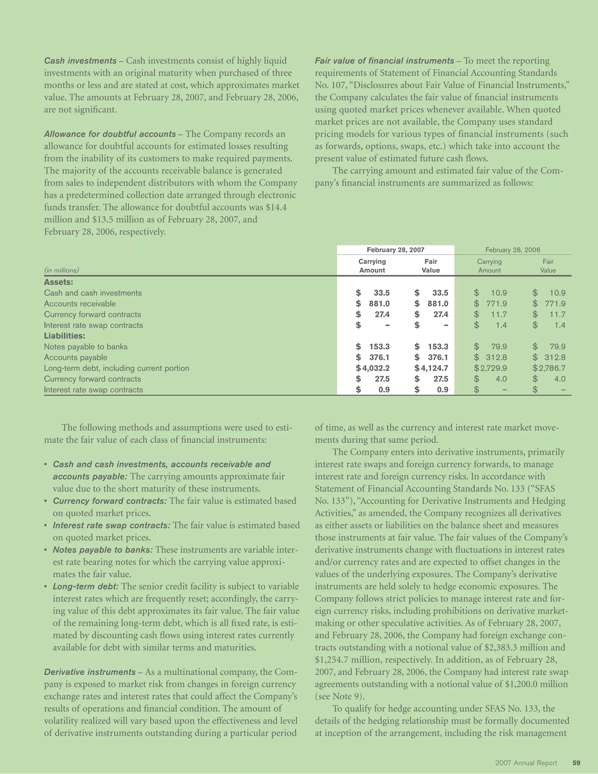 constellation annual reports 2007