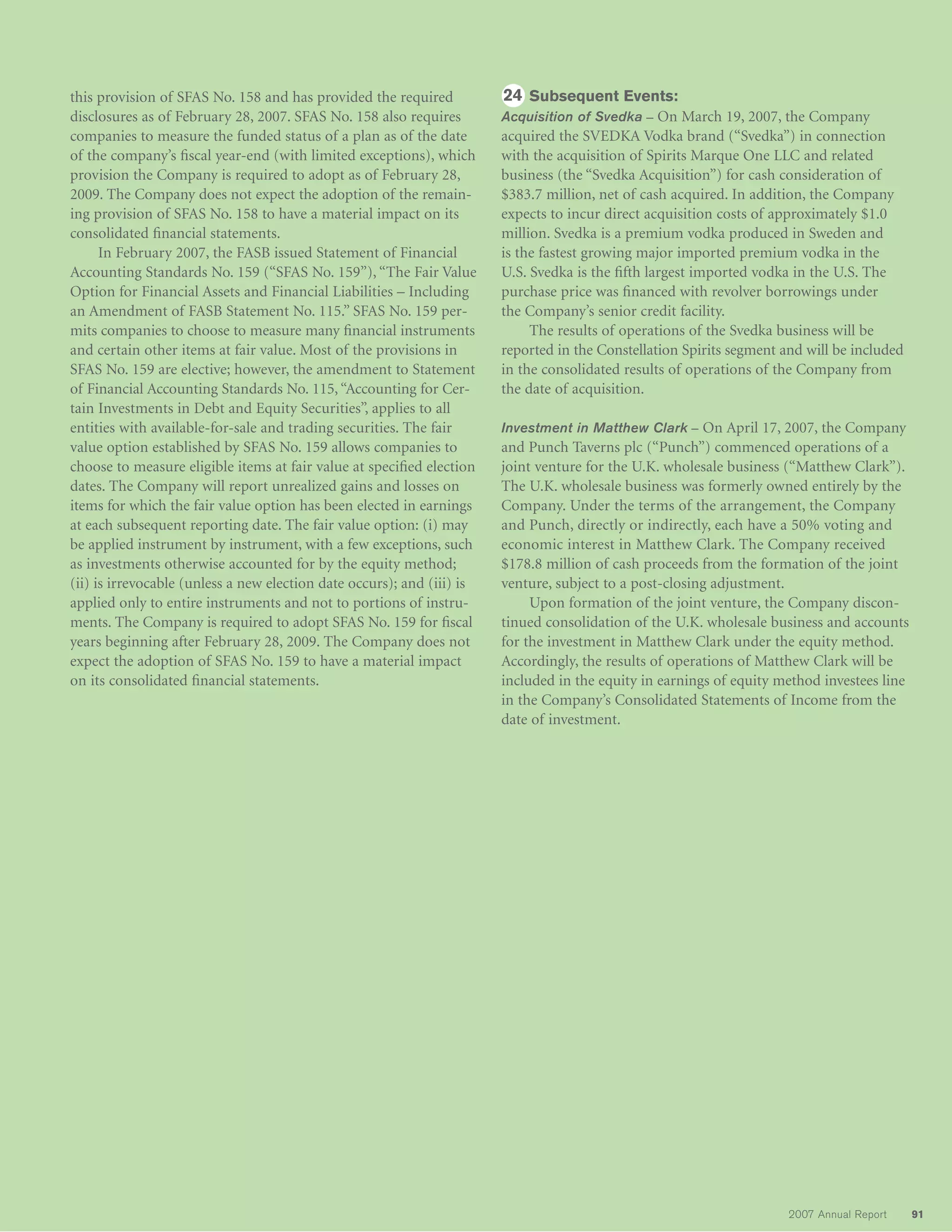 constellation annual reports 2007