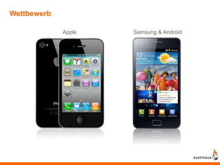 Wettbewerb

             Apple   Samsung & Android
 