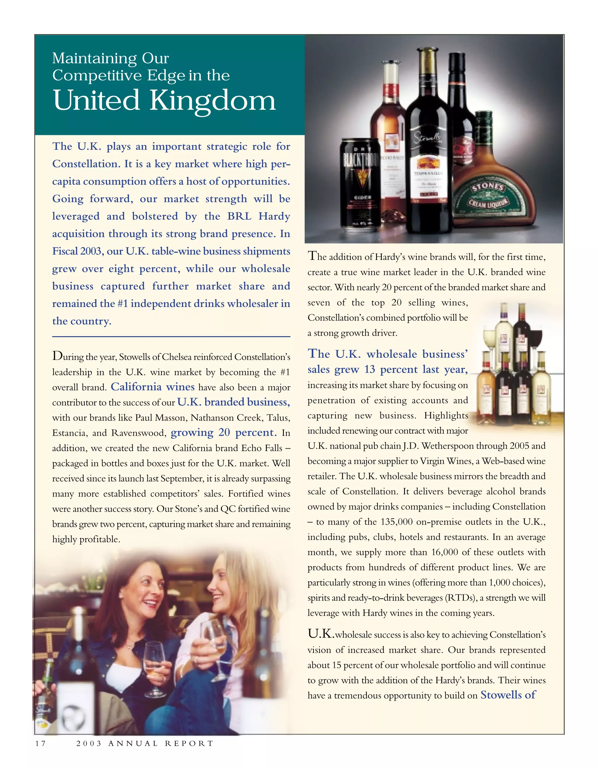 constellation annual reports 2003