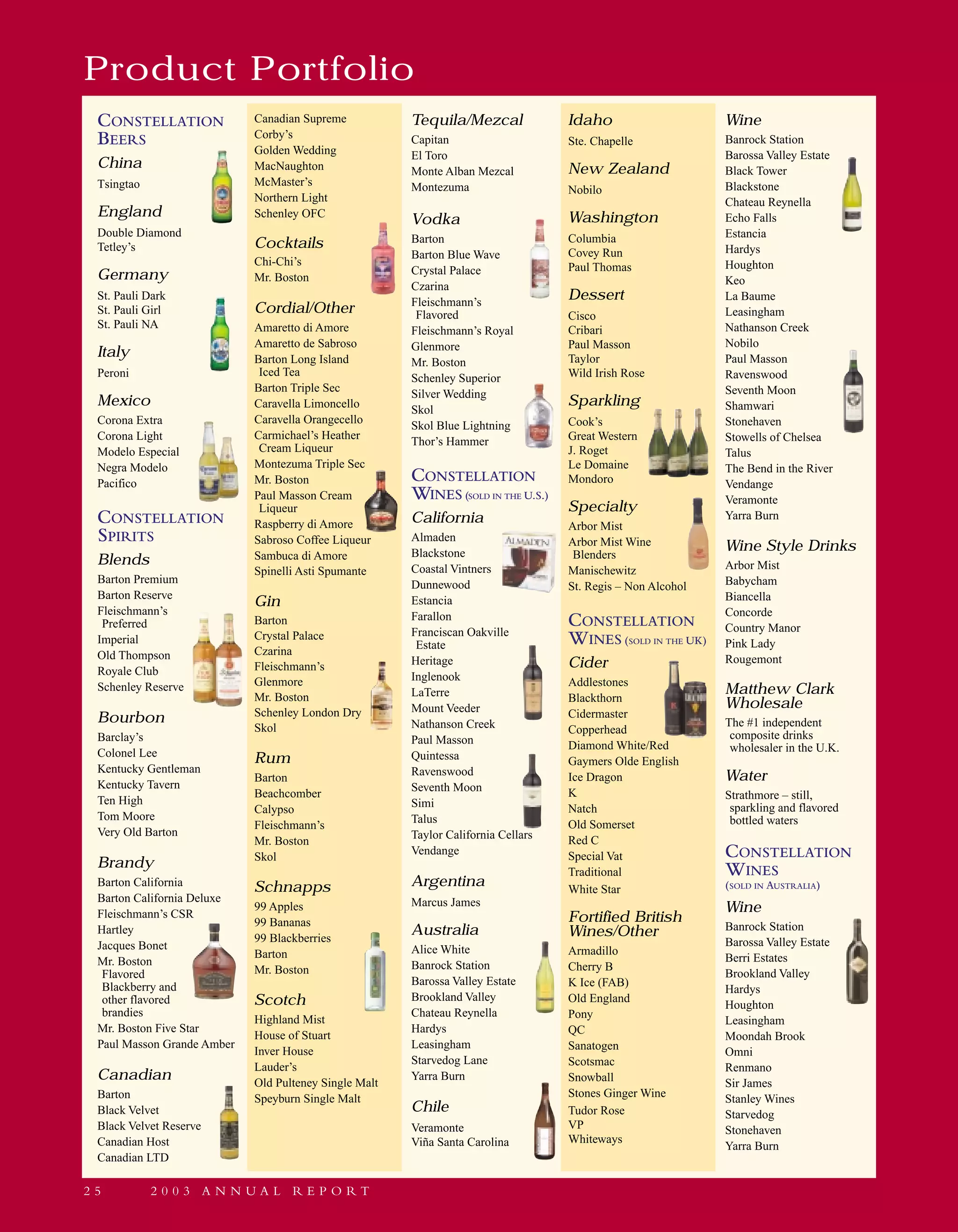 constellation annual reports 2003