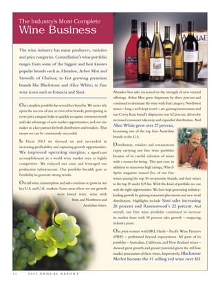 constellation annual reports 2003