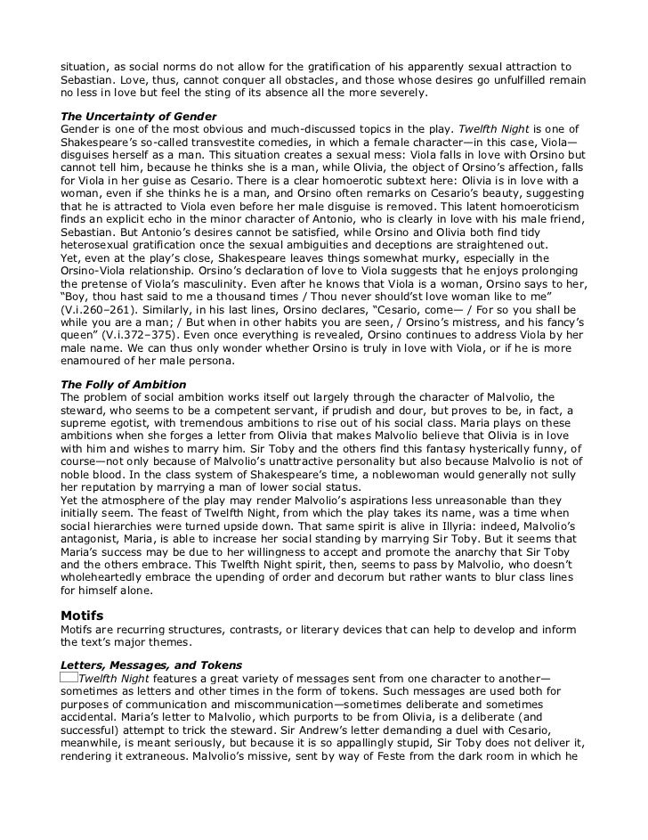 Twelfth night essay questions