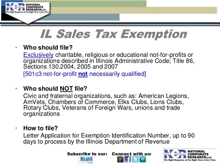 Sales and Use Tax Exemptions for Nonprofits Sales and Use Tax Exemptions for Nonprofits