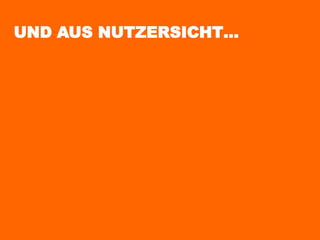 UND AUS NUTZERSICHT…
 