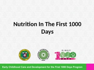 1 2022 First 1000 days POWER POINT PRESENTATION | PPTX