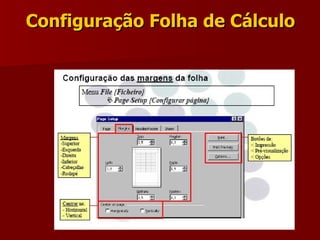 Configuração Folha de Cálculo 