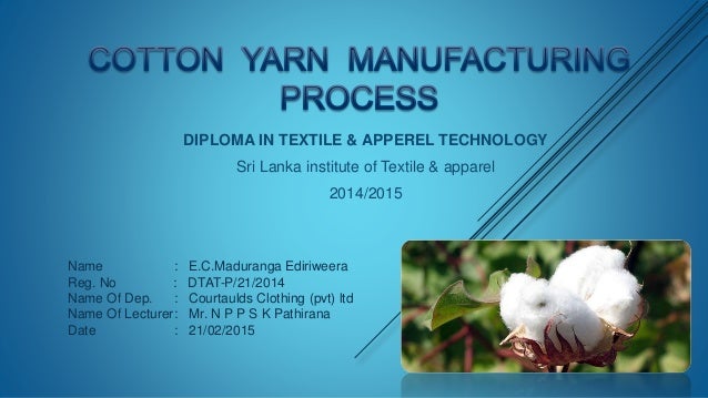 Cotton Yarn Ppt