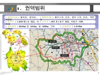 1.  ???? ??? (3)  :  ??? ,  ??? ,  ??? ???   : 451 ? ( ??  322,  ???  129) ????   : 491ha( ?  181ha,  ?  195ha,  ??  115ha) ??? (5)  :  ?? 1 ? , 2 ? ,  ??  1 ? , 2 ? ,  ??? ???   : 1,035 ? ( ?  522,  ?  513) ????   : 1,414ha ??? ??? ??? 