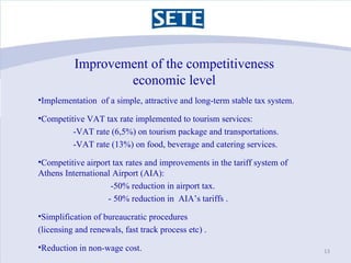 Improvement of the competitiveness
                  economic level
•Implementation of a simple, attractive and long-term ...