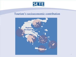 Tourism’s socioeconomic contribution



        Regional
       Development




                                       7
 