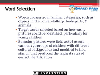 An Ipad Speech Assessment for English and Spanish Speakers | PDF