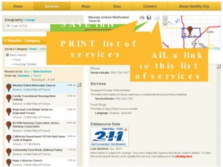 SAVE this list for future reference EMAIL a link to this list of services PRINT  list of services  