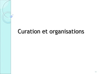Curation et organisations




                            33
 