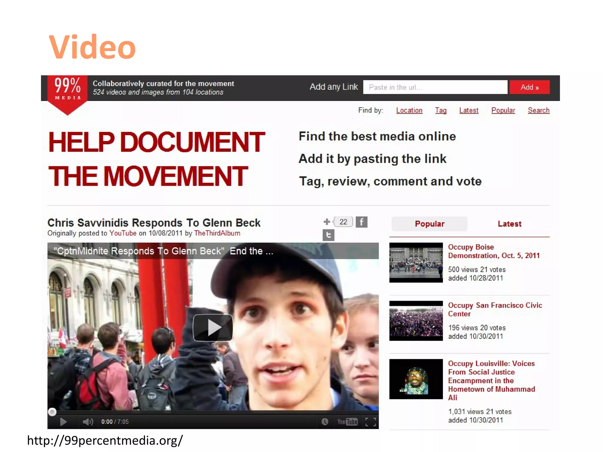 Video




http://99percentmedia.org/
 