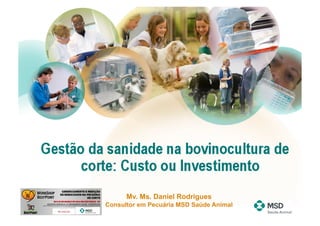Mv. Ms. Daniel Rodrigues
Consultor em Pecuária MSD Saúde Animal
 