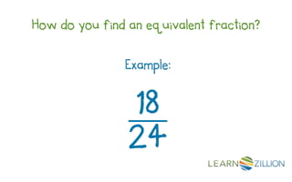 How do you find an equivalent fraction?
 