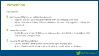 How to Detect SQL Injections & XSS Attacks with AlienVault USM | PPTX