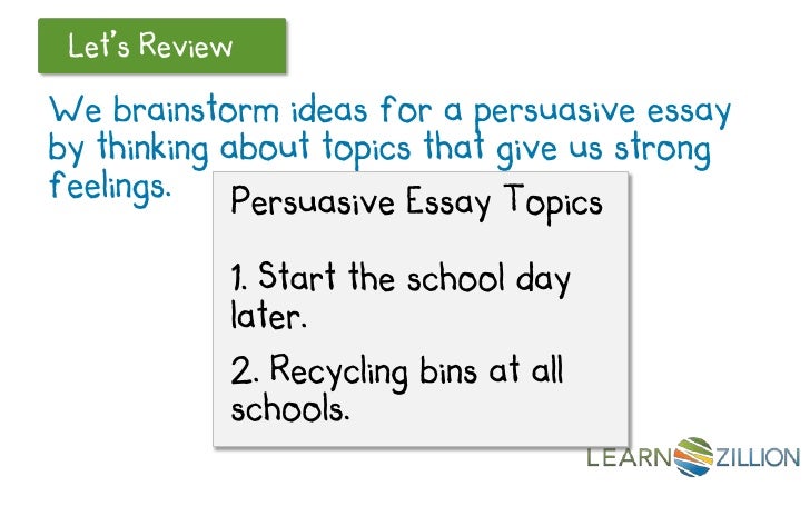 how to make a thesis statement for a persuasive essay