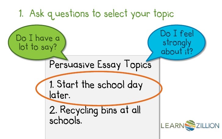 How to write a thesis for a persuasive essay
