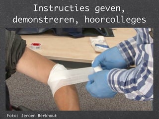 Instructies geven,
  demonstreren, hoorcolleges




Foto: Jeroen Berkhout
 