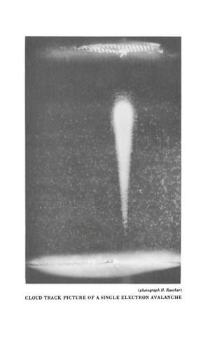 (photograph H. Raether)
CLOUD TRACK PICTURE OF A SINGLE ELECTRON AVALANCHE
 